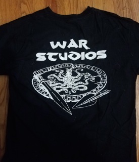 War Studios T shirt back